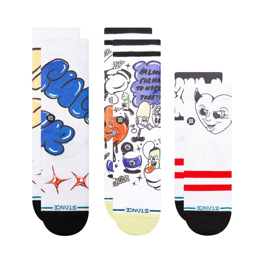 Stance Cheyne Brooking Crew Sock 3 Pack Multi