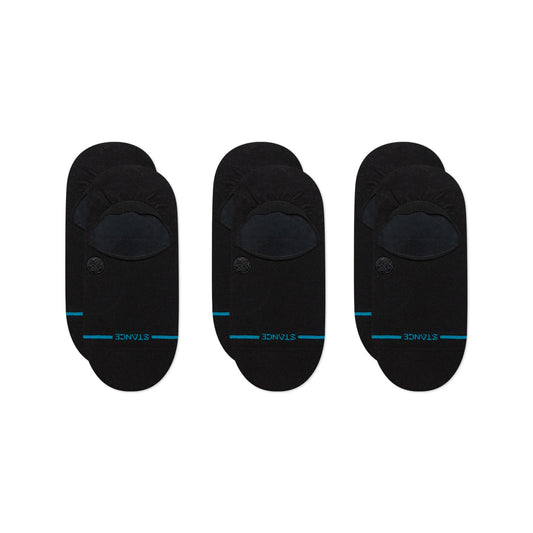 Lot de 3 chaussettes invisibles noires Icon de Stance