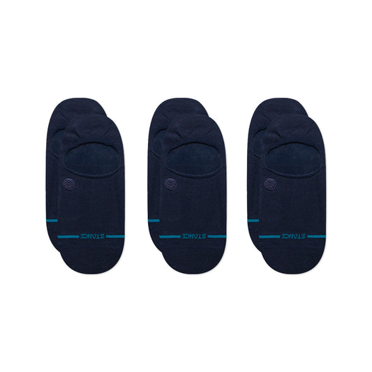 Lot de 3 chaussettes invisibles Icon bleu marine foncé de Stance