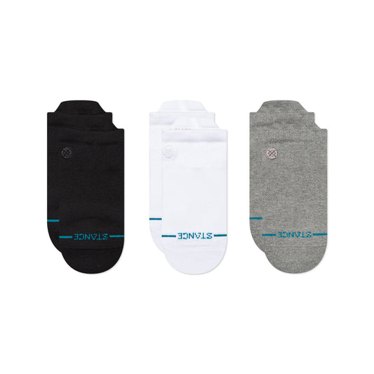 Lot de 3 chaussettes basses à languette noires Icon de Stance