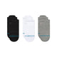 Stance Icon Low Tab Sock 3 Pack Black 