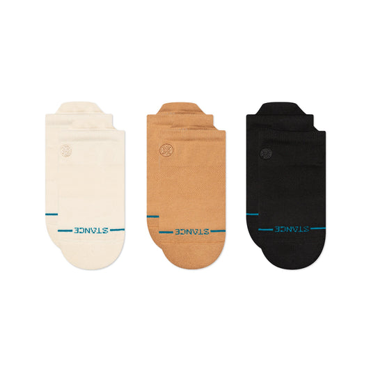 Lot de 3 chaussettes basses à languette en toile Icon de Stance