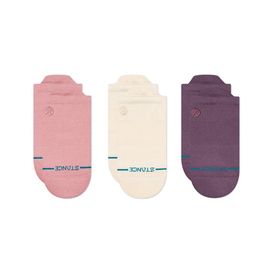 Lot de 3 chaussettes basses à languette roses Icon de Stance