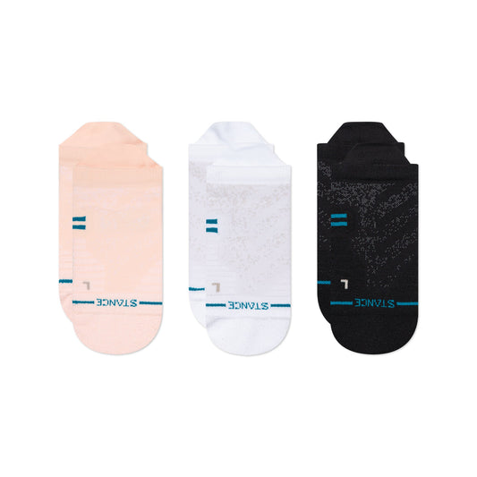 Lot de 3 chaussettes à languette roses Athletic de Stance