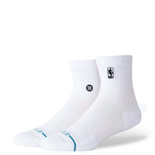 Chaussettes basses blanches Logoman de Stancee