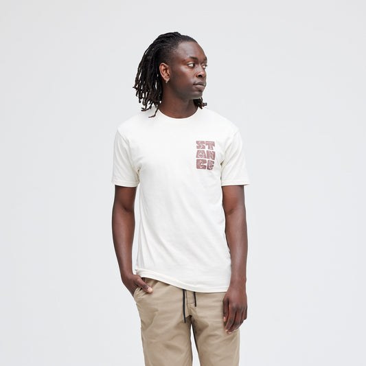 T-Shirt blanc vintage Complicated de Stance |modèle