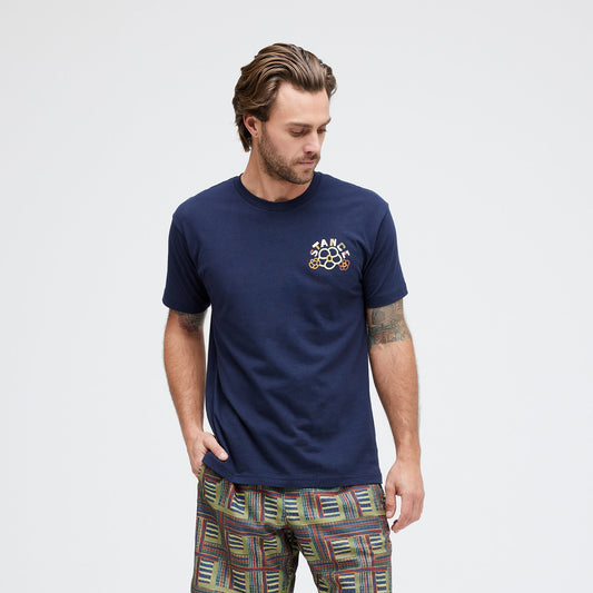 T-Shirt bleu marine Cut It Out de Stance |modèle