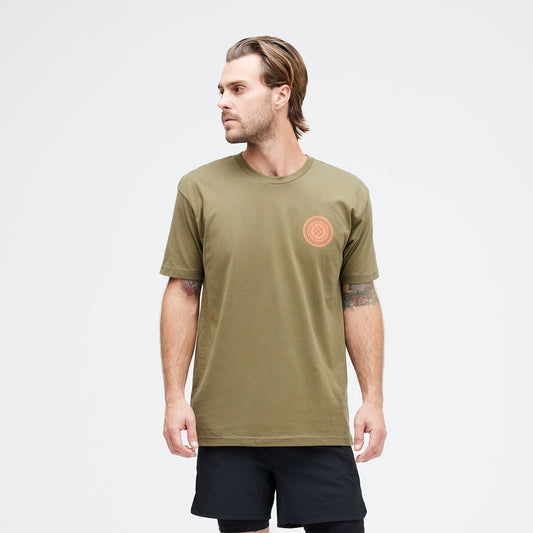 T-Shirt vert militaire Gyrate de Stance | modèle