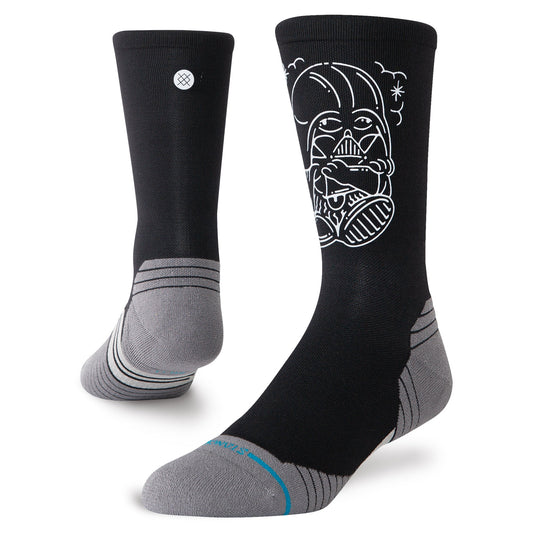 Chaussettes mi-mollet fines noires Dj Darth de Stance