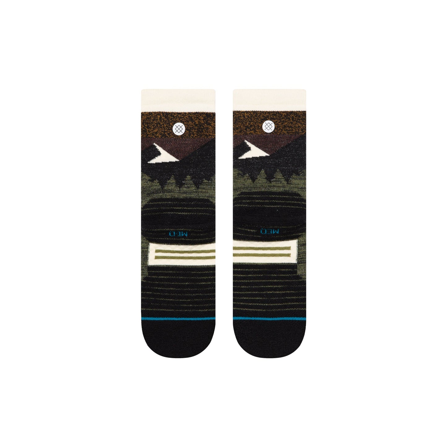 Stance Mid Wool Crew Sock Olive