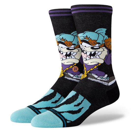 Chaussettes mi-mollet noires Taz de Stance