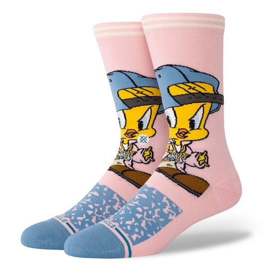 Chaussettes mi-mollet roses Titi de Stance