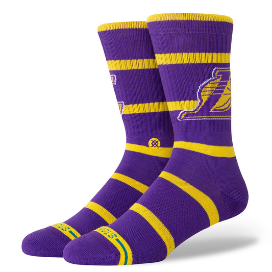 Stance Prep Los Angeles Lakers Crew Sock Purple