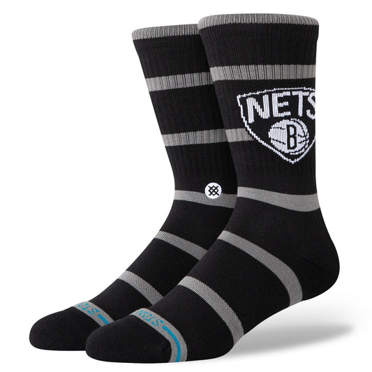 Chaussettes mi-mollet noires Prep Brooklyn Nets de Stance