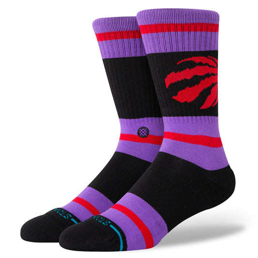 Chaussettes mi-mollet violettes Prep Toronto Raptors  de Stance