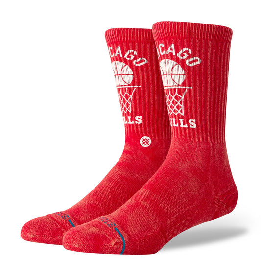 Chaussettes mi-mollet vintage rouges Chicago Bulls vintage de Stance