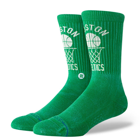 Chaussettes tube mi-mollet vintage vertes Boston Celtics   de Stance