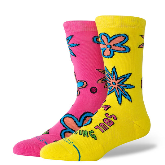 Chaussettes mi-mollet multicolores de 3 pieds de haut de Stance