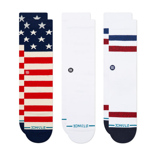 Lot de 3 modèles Stance THE AMERICANA multicolores