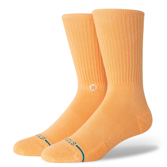 Stance Icon Washed Crew Sock Peach