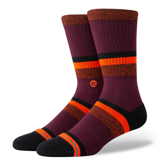 Chaussettes mi-mollet rouge vin Dante de Stance