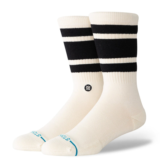 Chaussettes mi-mollet noir et blanc Boyd Cosy de Stance