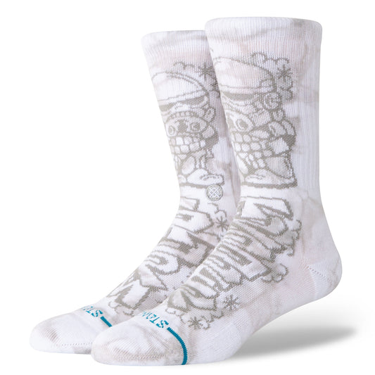 Chaussettes mi-mollet blanches Dj Trooper de Stance