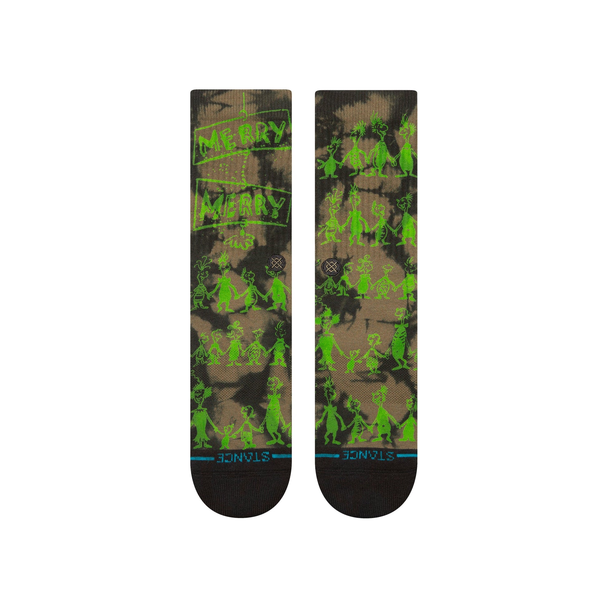 Chaussettes mi-mollet noires Down In Whovile de Stance