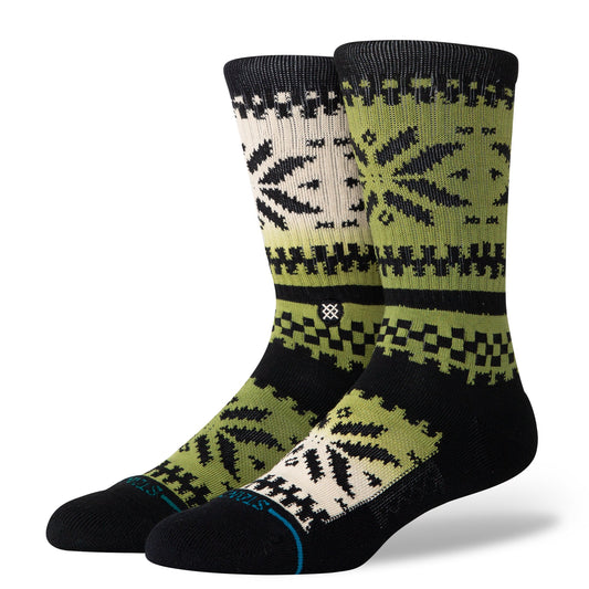 Chaussettes mi-mollet vertes Eureka de Stance