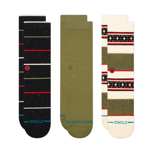 Lot de 3 chaussettes mi-mollet noires Greetings de Stance