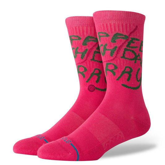 Stance Happee Crew Sock Pink