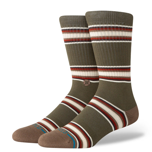 Chaussettes mi-mollet vert foncé Hill Top de Stance