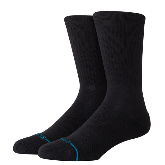 Chaussettes mi-mollet noires Icon Organic de Stance