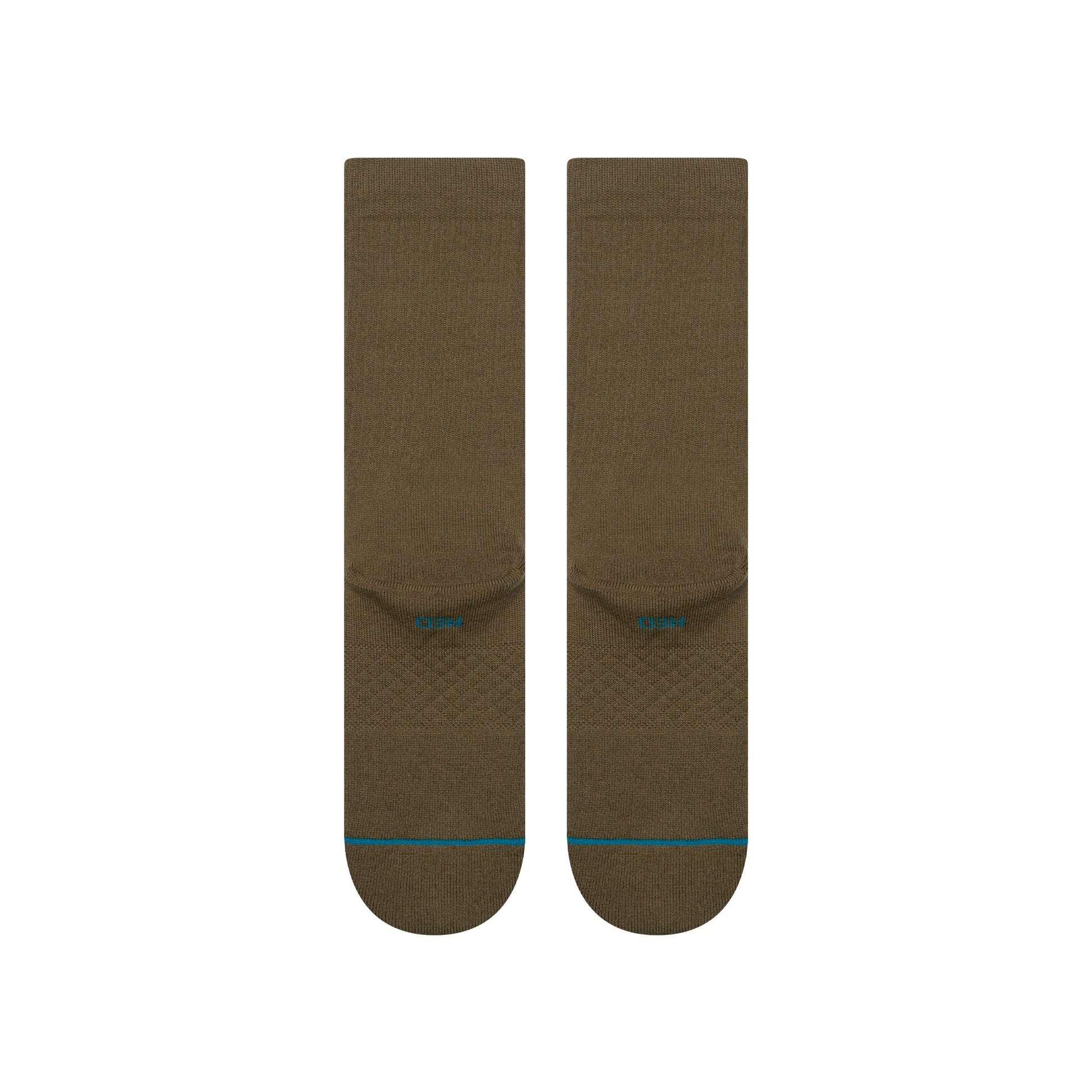 Stance Icon Organic Crew Sock Dark Green 