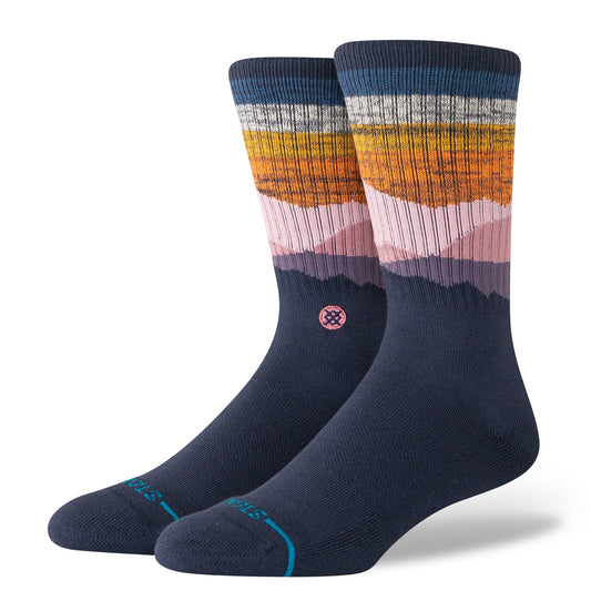 Chaussettes mi-mollet bleu marine Saddleback de Stance