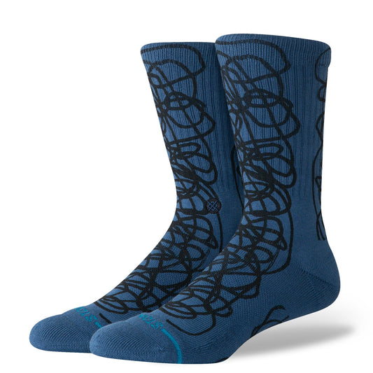 Chaussettes mi-mollet bleu roi foncé sans couture de Stance