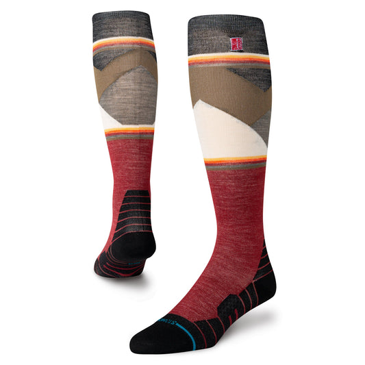 Chaussettes de sport d'hiver en laine ultra fines rouges Jimmy Chin de Stance