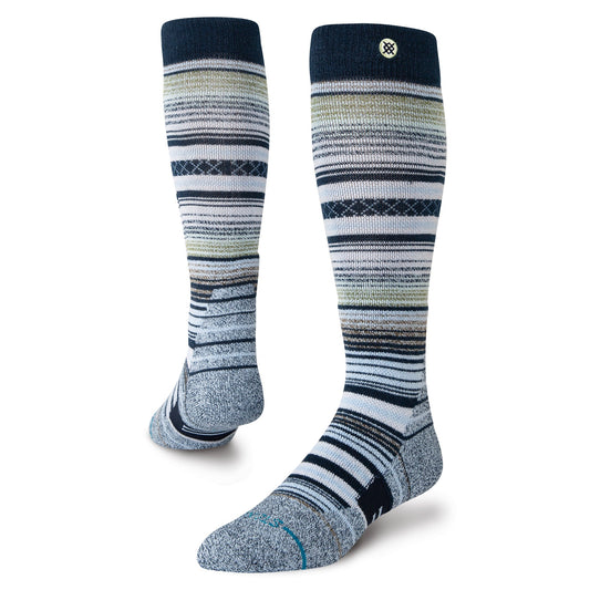 Chaussettes de sport d'hiver au-dessus du mollet bleu marine Curren de Stance