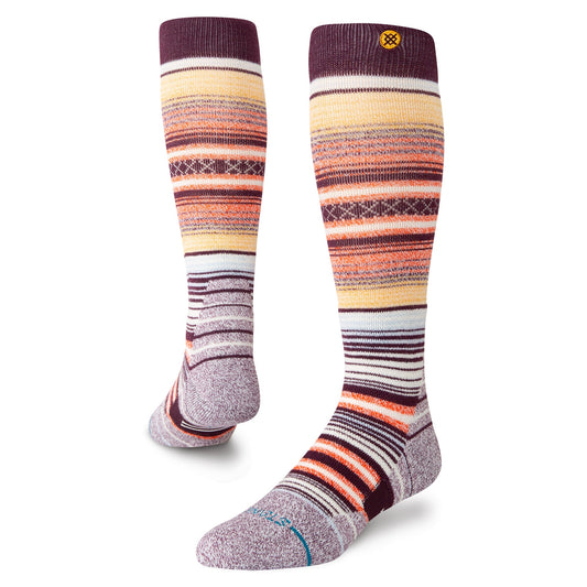 Chaussettes de sport d'hiver au-dessus du mollet bordeaux Curren de Stance