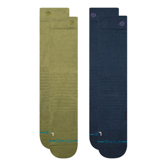 Lot de 2 paires de chaussettes de sport d'hiver mi-hautes en polyester Chive Iconic de Stance