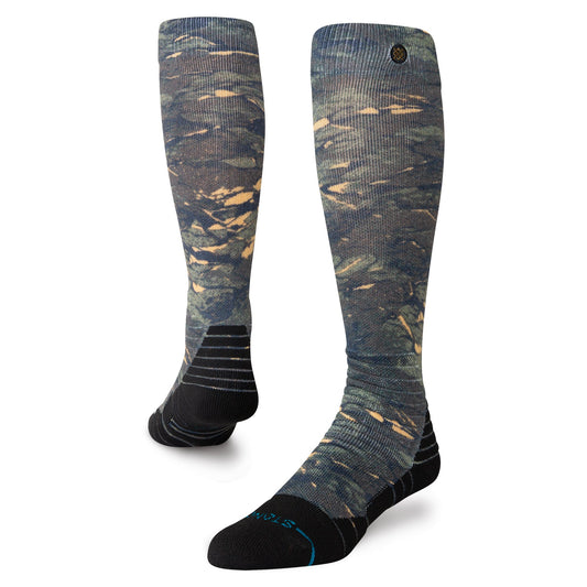 Chaussettes de sport d'hiver mi-hautes en polyester camouflage Rompin de Stance