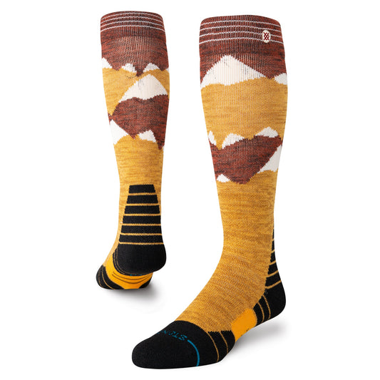 Chaussettes de sport d'hiver mi-hautes en laine dorées Windy Peaks de Stance