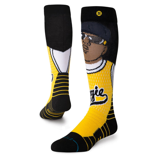 Chaussettes de sport d'hiver au-dessus du mollet jaunes Juicy Poly de Stance