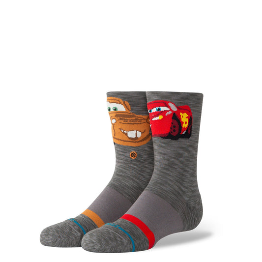 Chaussettes mi-mollet enfants gris foncé Kachow de Stance