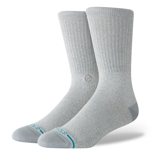 Chaussettes mi-mollet gris chiné Icon de Stance