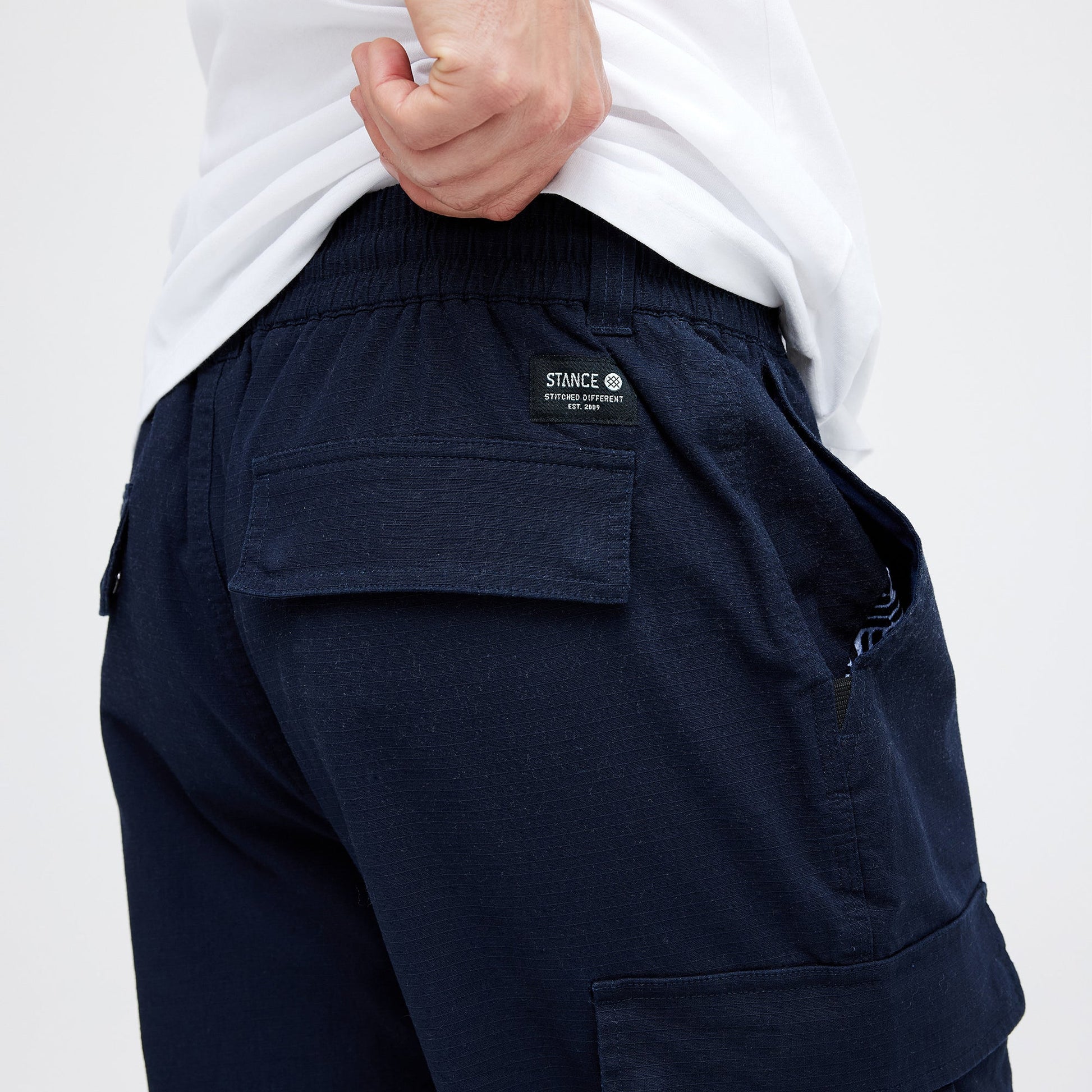 Stance Cargo Pant Dark Navy |model