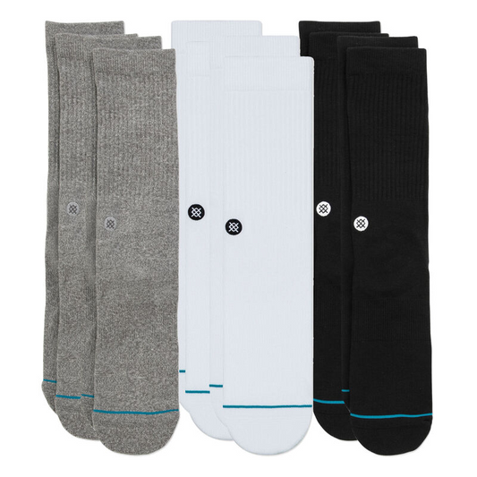 Stance Icon Crew Sock 6 Pack Multi