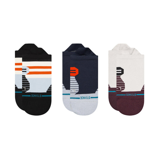 Lot de 3 paires de chaussettes à languette fines bleues So Sporty de Stance