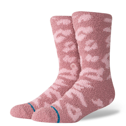 Chaussettes mi-mollet rose poudré Purrfect de Stance