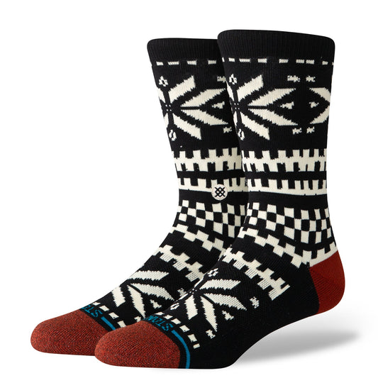 Chaussettes mi-mollet noires Flake de Stance